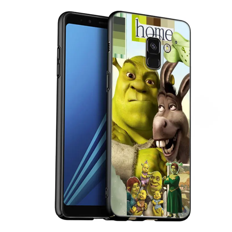 Anime S-shrek Art Phone Case For Samsung Galaxy A01 A03 Core A04 E A02 A05 A10 A20 A21 A30 A50 S A6 A8 Plus A7 2018 Black Cover