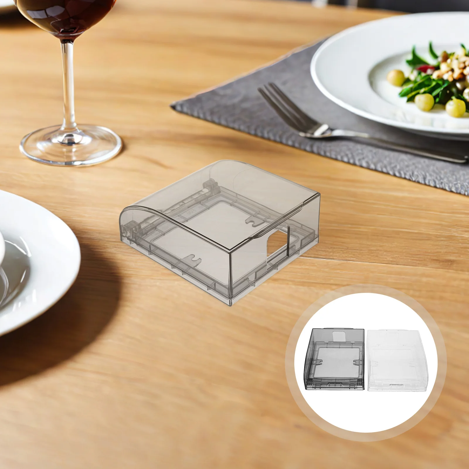 

4pcs Waterproof Socket Box 86 Type Abs Electrical Outlet Cover For Wall Transparent Moisture Resistant Protection Metal Outdoor
