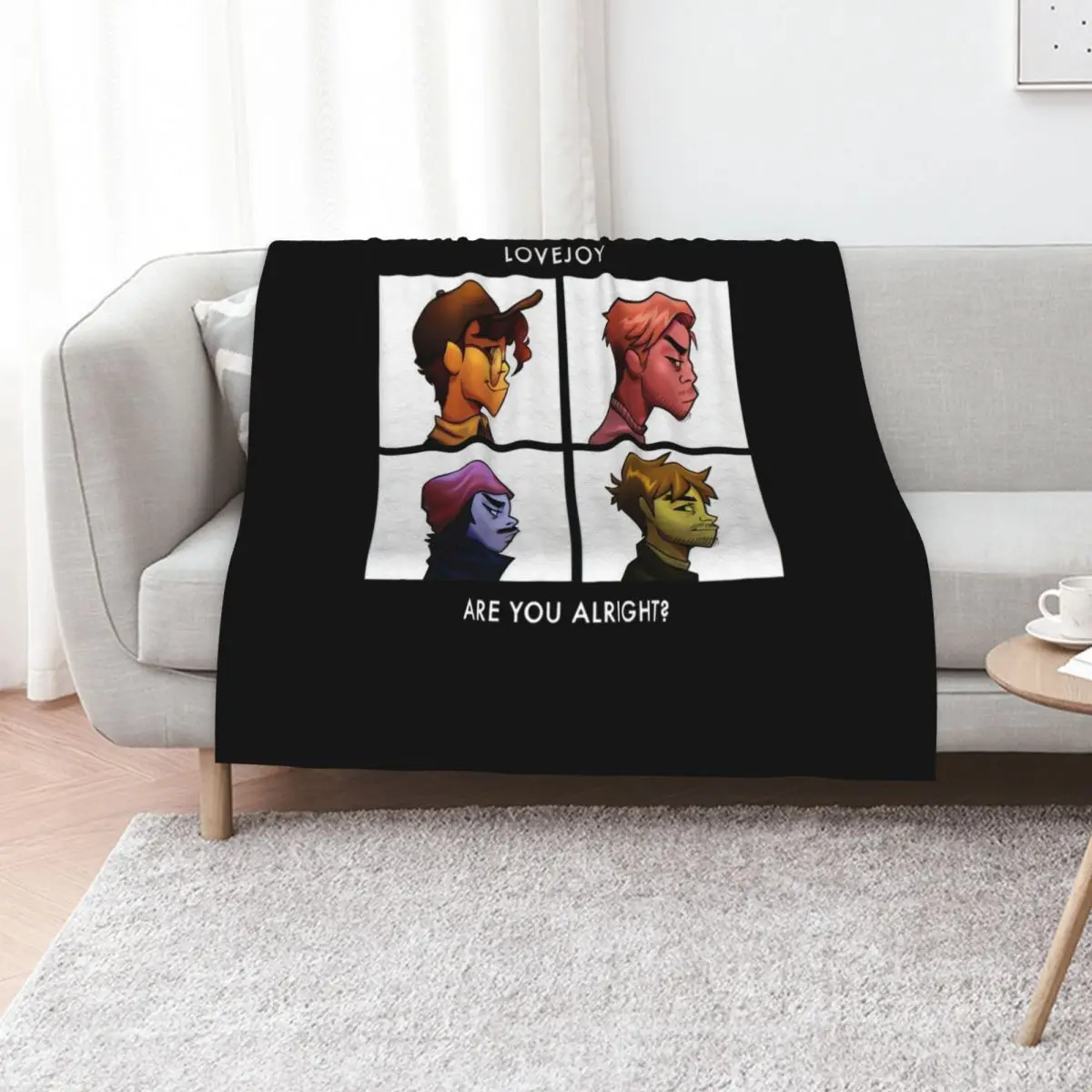 lovejoy band tshirt - lovejoy band hoodies - lovejoy band sticker Throw Blanket Thins Blankets For Baby Hairys Cute Blankets