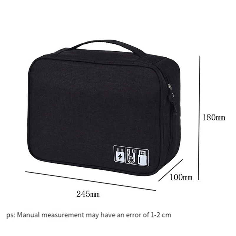 Водонепроницаемая USB-сумка для хранения линии передачи данных, зарядное устройство, органайзер, сумка для хранения для путешествий, электронный органайзер, синий