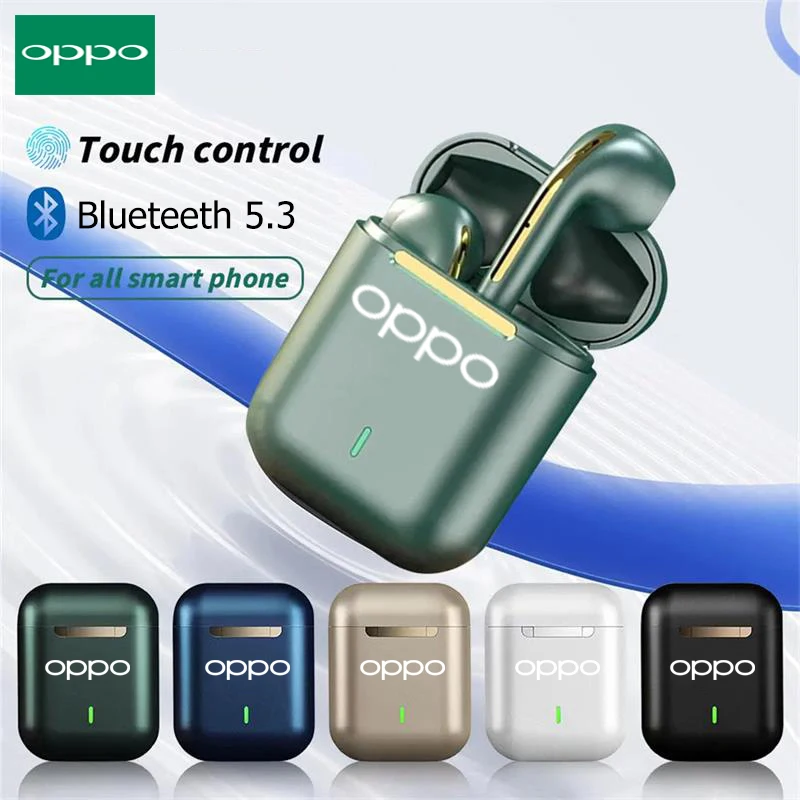 OPPO سماعات لاسلكية J18 داخل الأذن TWS بلوتوث Ture سماعات رياضية HiFI لعبة ستيريو سماعة رأس مقاومة للماء مع ميكروفون