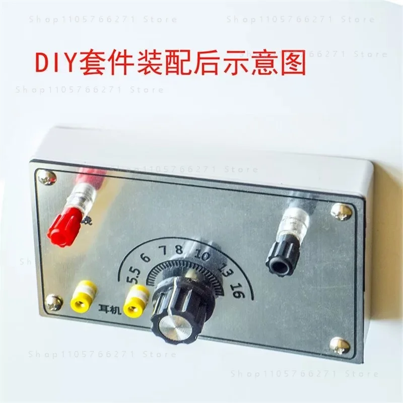 DIY Mineral Radio Kit for Students - No Soldering No Drilling Required Easy Assembly (Headphones Not Included)