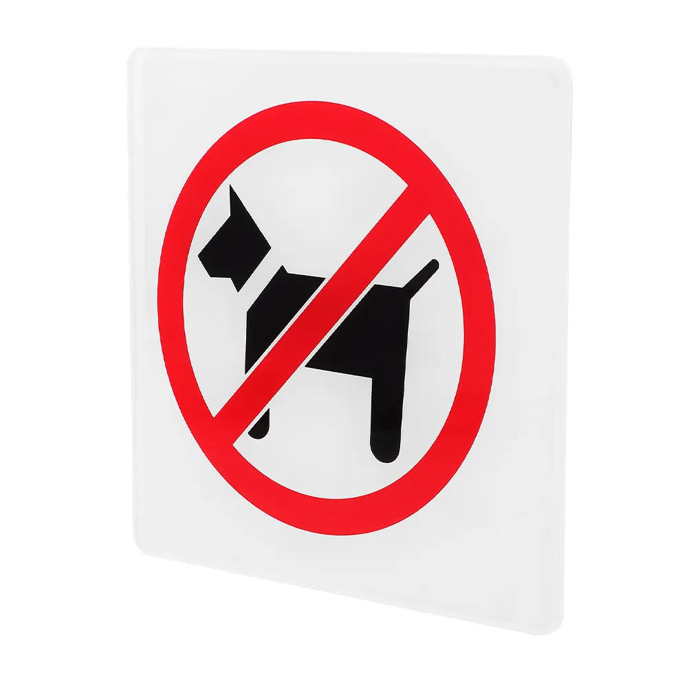 Business Notice Sign Pets Door Signs Dog Allowed Paws Dogs Forbid inside Warning