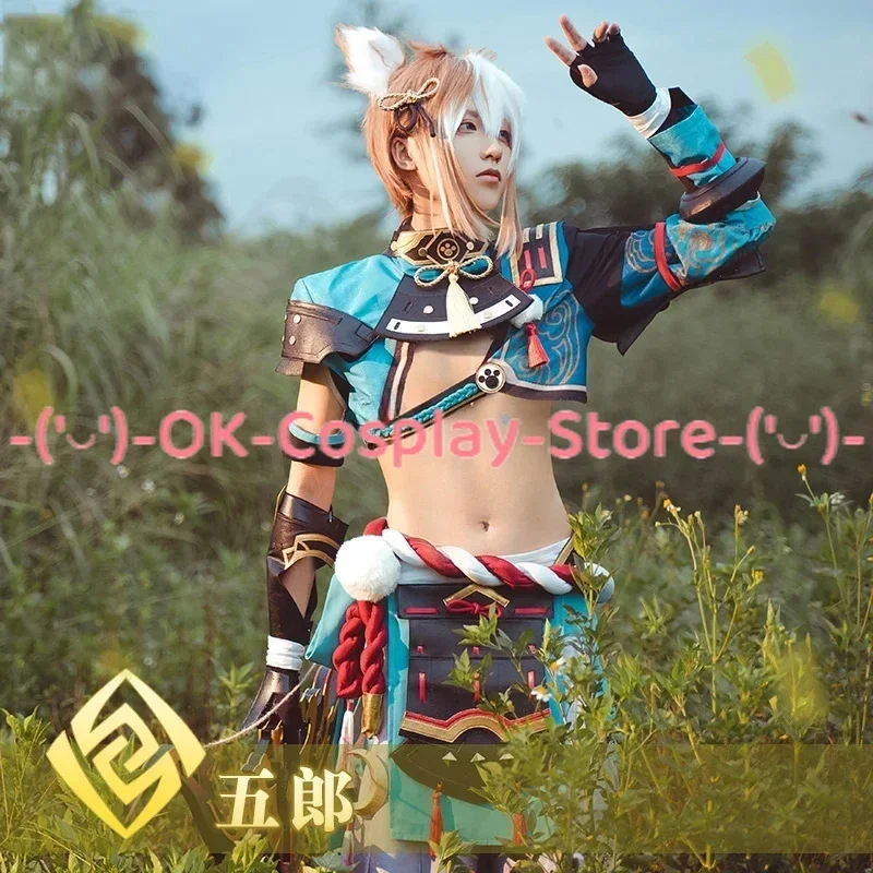 Game Genshin Impact Gorou Cosplay Costume Fancy Party Outfits Battle Suit With Ears Tail Halloween Carnival Uniforms Custom Made