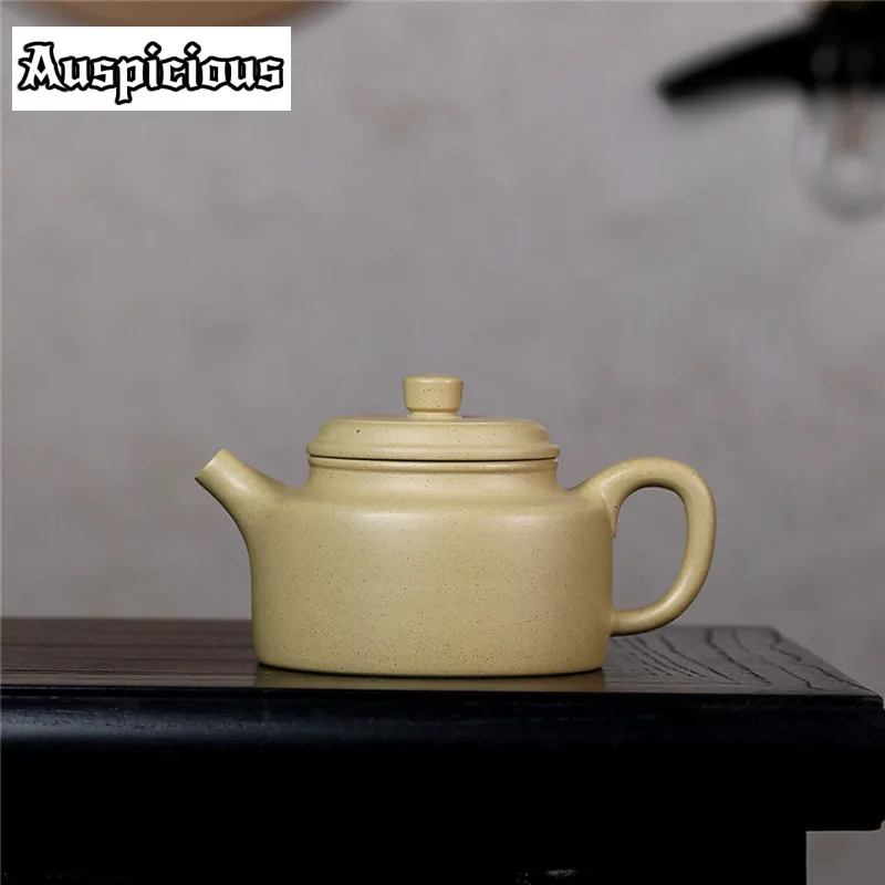 250ml Boutique Yixing Purple Clay Teapots Famous Artists Handmade Dezhong Pot Raw Ore Benshan Green Mud Kettle Zisha Tea Set