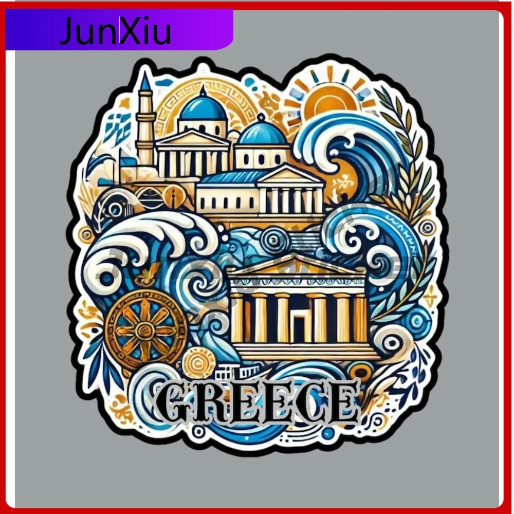 

Greece Vacation Sticker X 500 Motorcycle Fridge Or Laptop Stickers Windshield Luggage Kayak Custom Decals Car Decoration Princes
