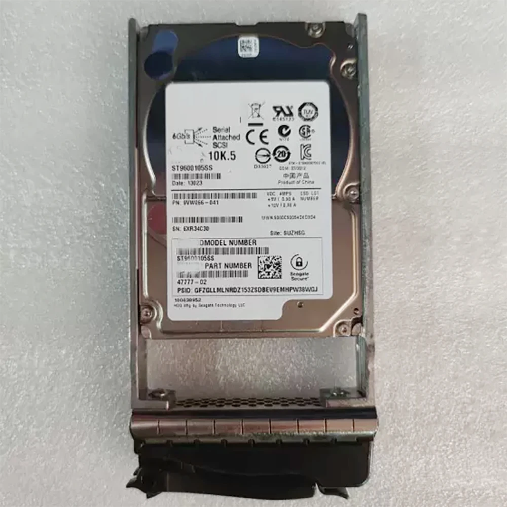 For NetApp 9VW066-041 47777-02 600G 10K 2.5'' SAS ST9600105SS Server HDD Hard Disk