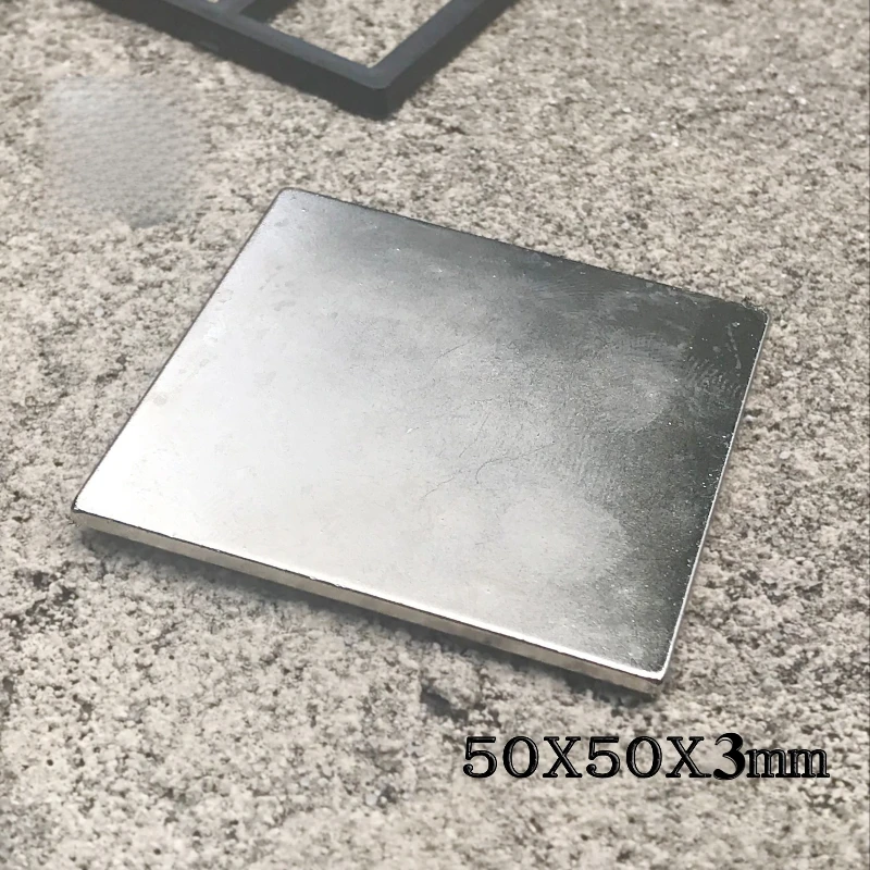6pcs/lot  square high-strength magnet, dimensions: 50 mm × 50 mm × 3 mm