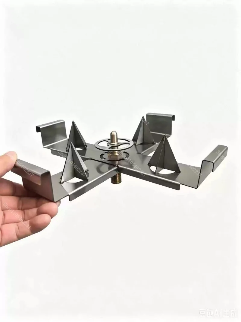 Pesticide Bottle Opener & Rinser, Stainless Steel Cutter Frame, Brass High Pressure Push Nozzle for Farm Drone Spraying
