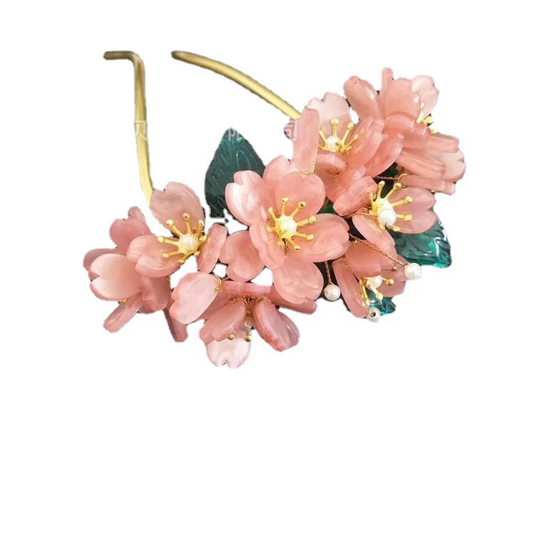 Livraison gratuite 190 pcs/lot couleur impression dessin animé fleurs pétale forme perles acryliques bijoux à bricoler soi-même vêtement fait à la main accessoire de cheveux