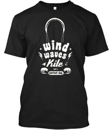 Kitesurf Kitesurfing Wind Wave Kit T-Shirt Made in the USA Size S to 5XL