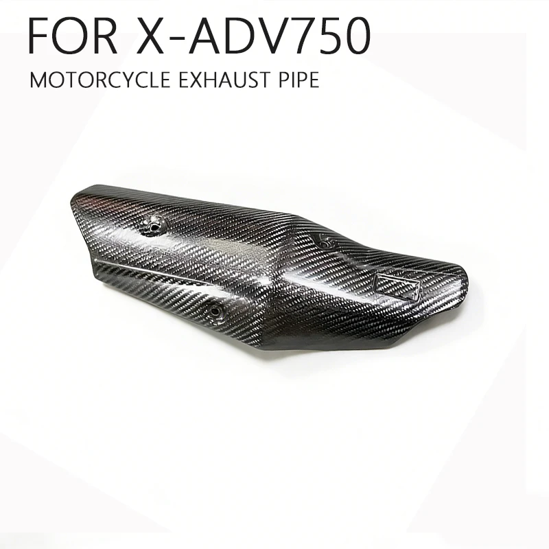 

slip on Motorcycle Exhaust Pipe Carbon Fiber Protector Heat Shield Cover Guard Fit motorcycle parts For X-ADV 750 Adv750 XADV750