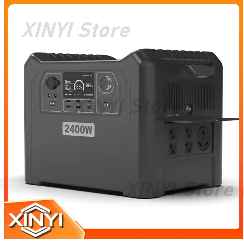 Portable Power Station for Outdoor Mobile Emergency Charging Solar Generator 2000W 2300W 2400W Battery Backup for Camping
