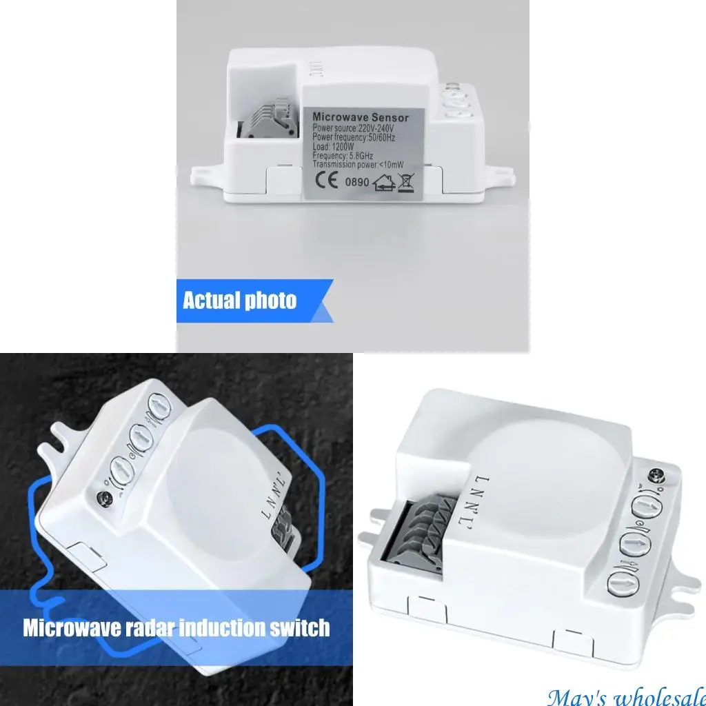 Microwave Radars Switches for Lamp 5.8GHz Auto On/Off 220V Energy Saving 448A