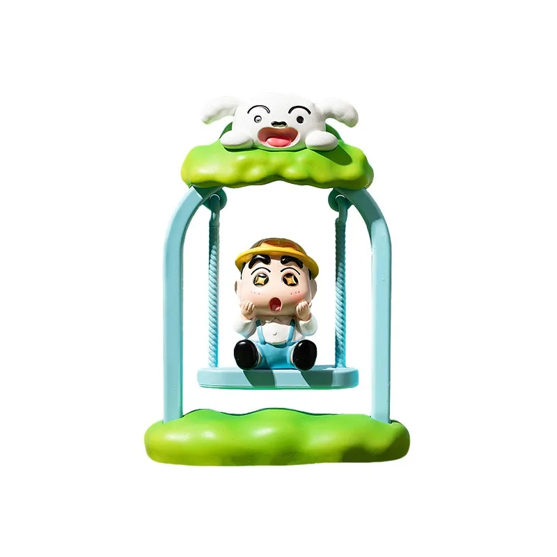 Miniso لعبة لطيفة تلوين شين تشان يتأرجح العصرية صندوق أعمى لعب للبنين جمع نماذج سطح المكتب الحلي هدايا عيد الميلاد #6