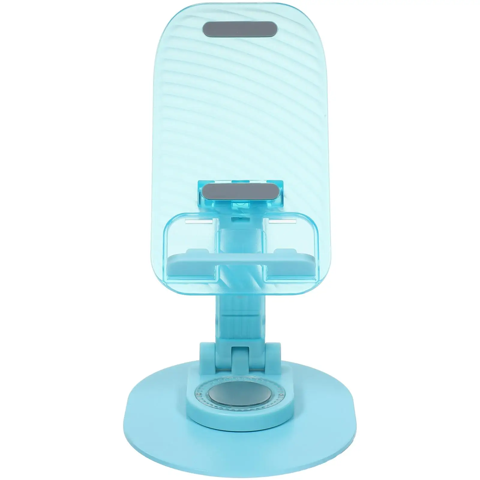 

Foldable Phone Stand Desktop Holder Transparent Metal Rotating Tablet Support Blue Smartphone Accessories MobileBracket Phone