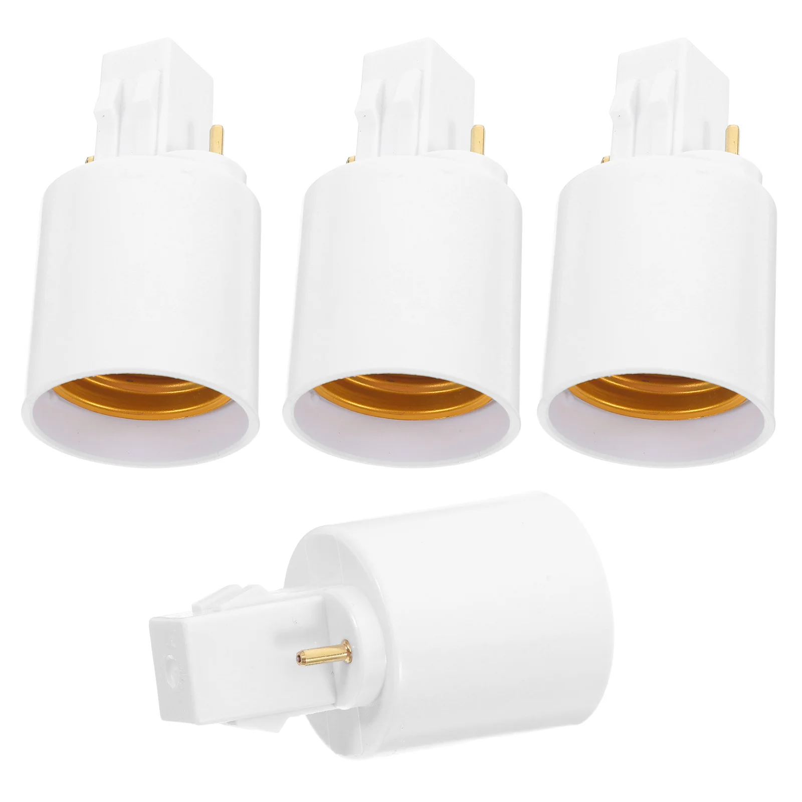 4 قطعة Gx23 إلى E27 قاعدة مصابيح حامل محول المدمجة التوصيل اللعب لمبة محول مادة Pbt دائم للإضاءة مكتب المنزل #3