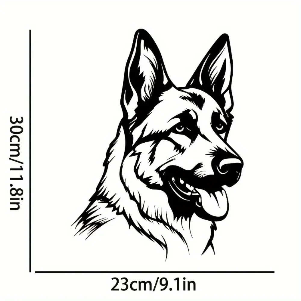 Hand-Forged K9 Tactical German Shepherd Wall Plaque, Powder-Coated Steel Police Commemorative Decoration, for Use in Training Centers