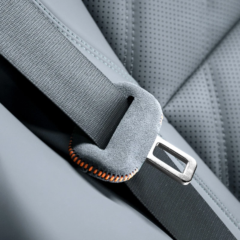 Suitable for  Honda VEZEL ODYSSEY Three Pieces in The Back  Row Suede Seat Belt Protective Cover Comprehensive Package