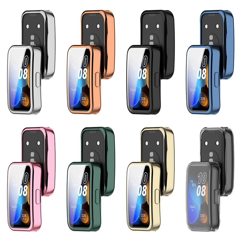 Новый защитный чехол для Huawei Band 8 с полным покрытием Бампер Мягкий ТПУ защитный чехол для Huawei band 8 аксессуары