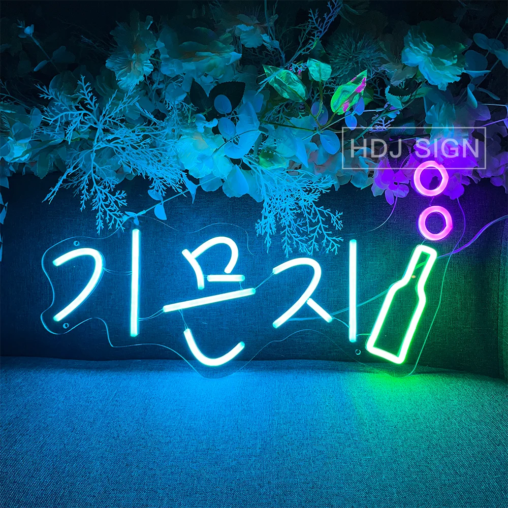 Korean Interior shochu Neon Sign Itaewon Soju LED Neon Neon Lights For Bar Pub Club Restaurant Korea Room INS Wall Decor Lamps