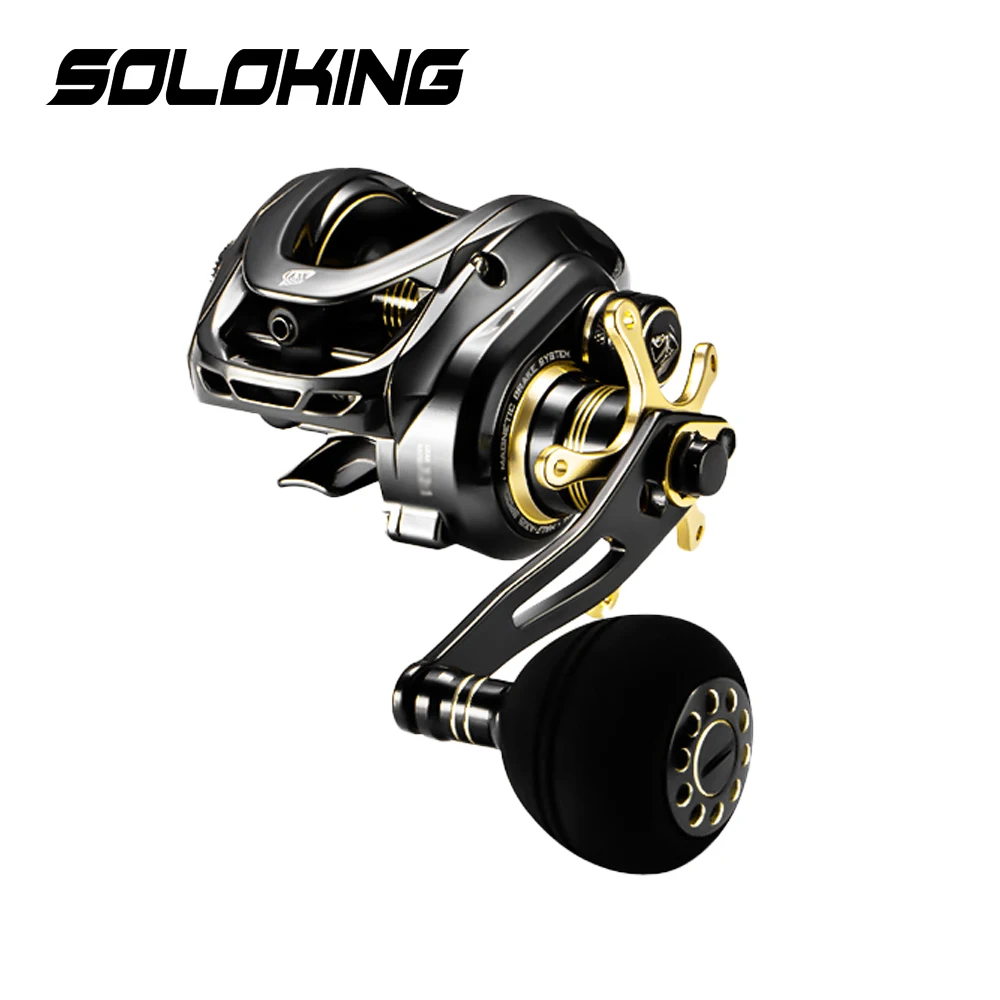soloking-gka300-パワーハンドル-baitcasting-リール-64-ギア比-9-キロドラッグ海釣りリールディープスプール釣りリール
