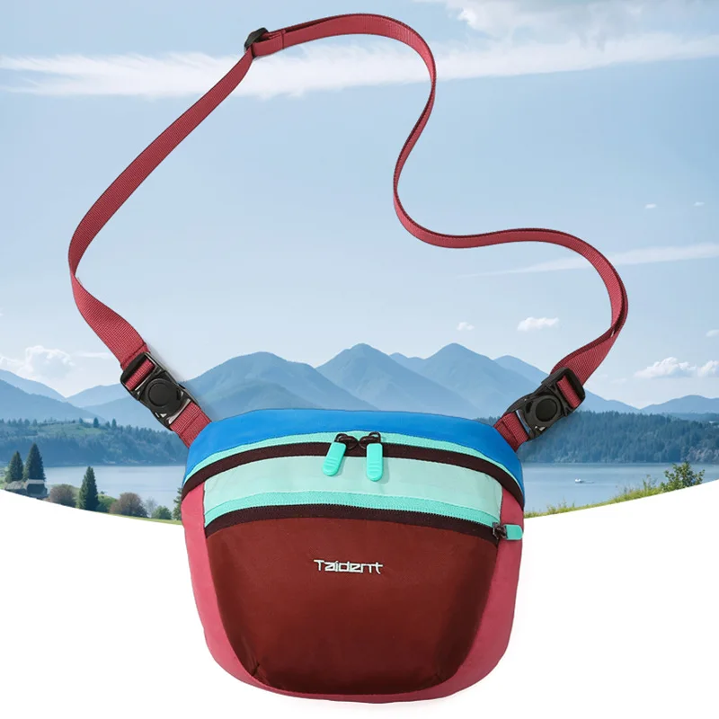 

Водонепроницаемая легкая диагональная нагрудная сумка с вышивкой, устойчивая к царапинам поясная сумка через плечо, цветная походная сумка для пар