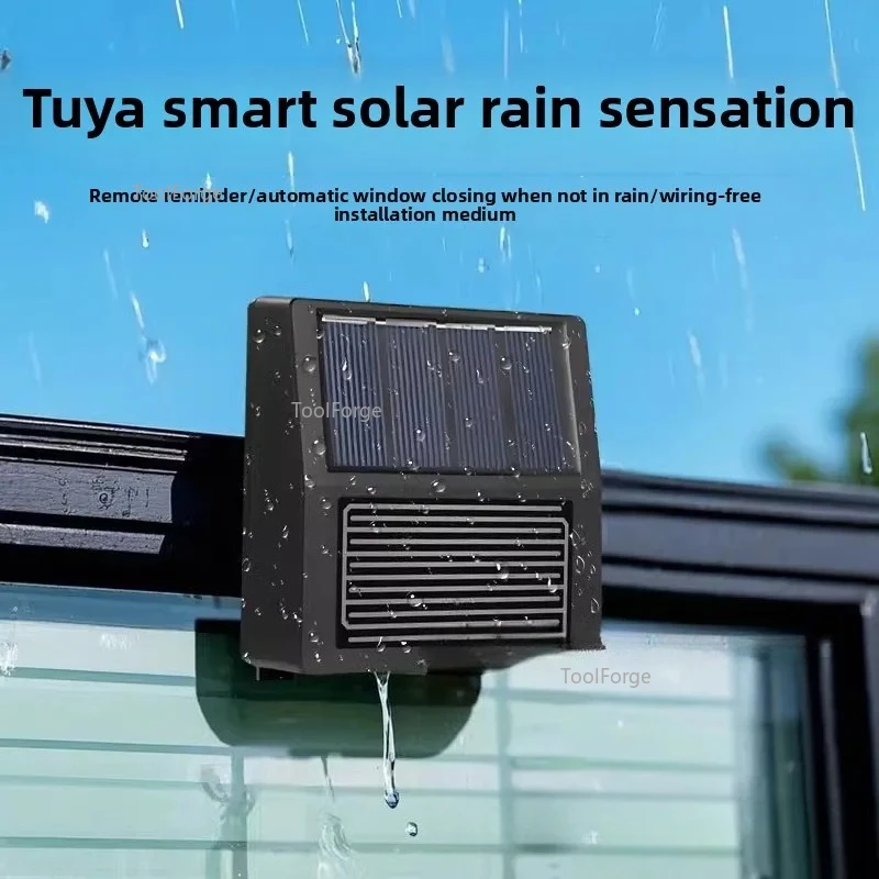 TUYA Intelligent Zigbee Rainwater Sensor Solar Charging Rainwater Detector Intelligent Linkage Real-time Monitoring
