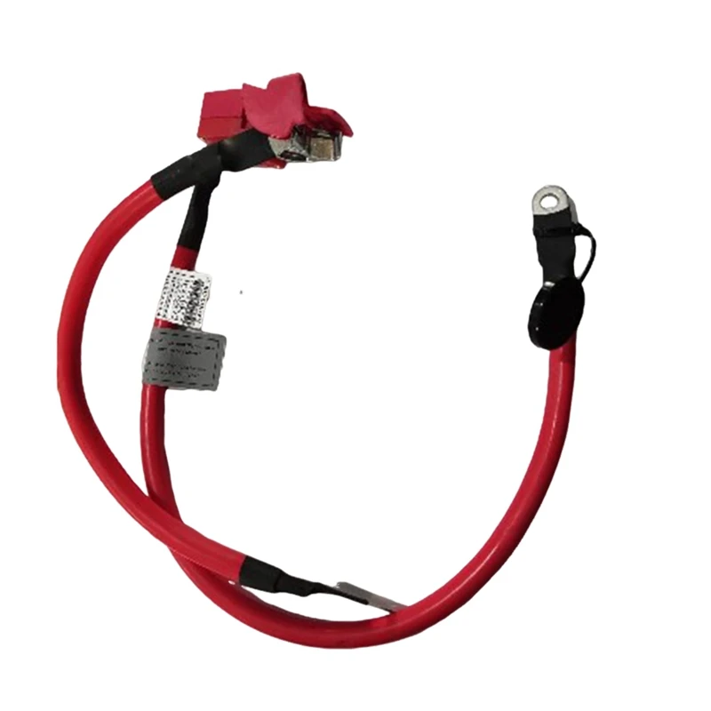 1 PCS Car Positive Battery Cable Red Plastic+Metal For BMW X5 F15 X6 F16 F85 F86 2013-2018 Battery Leads Protection Wire Cable