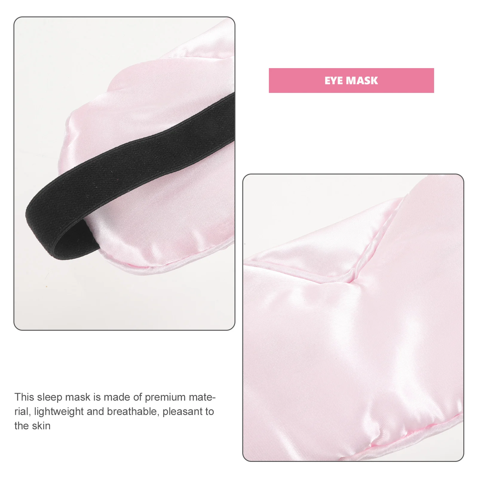 

1Pcs Silky Touch Sleep Eye Mask Light Blocking Night Blindfold for Deep Uninterrupted Sleep Travel Gift Eye Mask