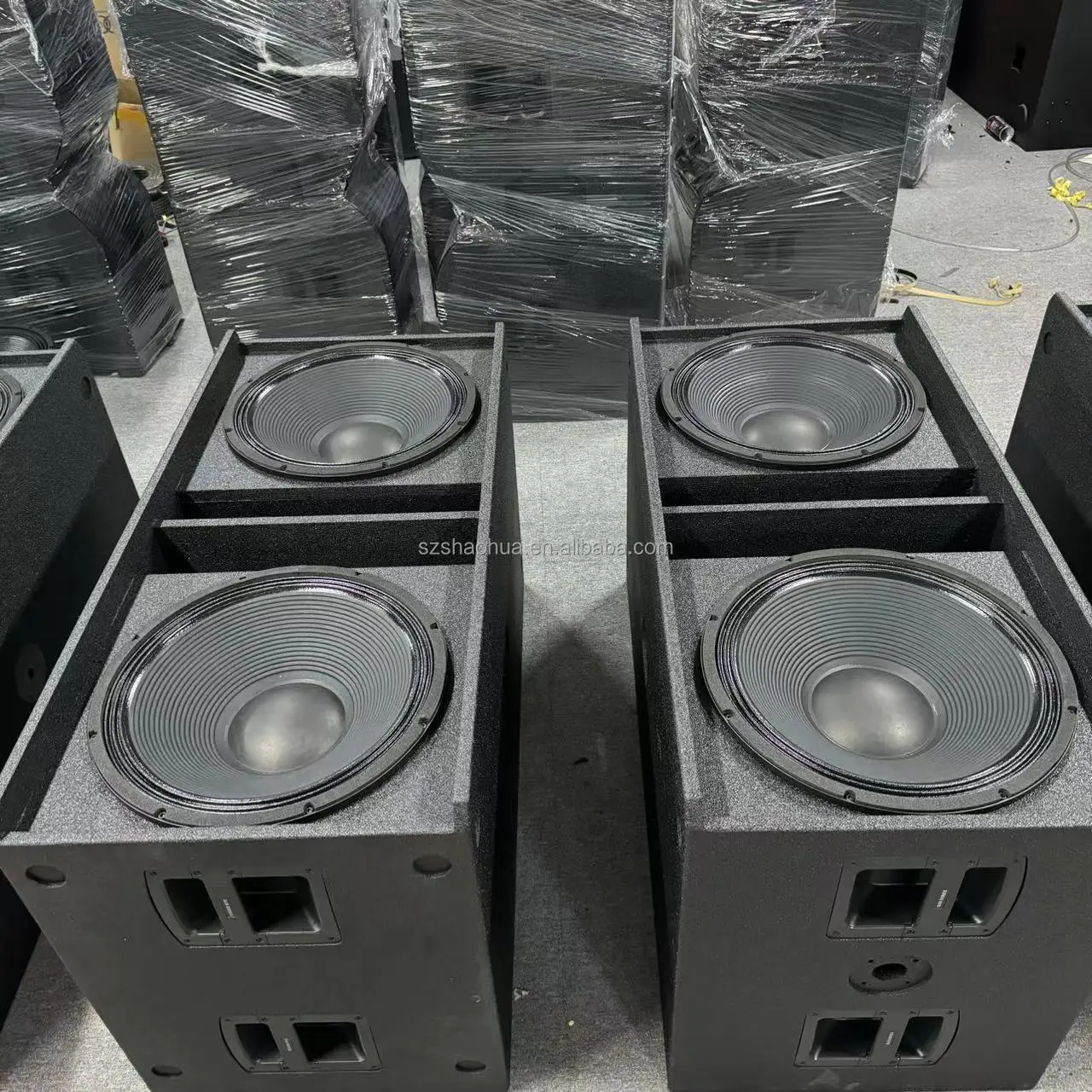 Sub 8008-AS Subwoofer Active Double 18 Inch Subwoofer With HDL 6-A Powered  Line Array Speaker Pro Sound System