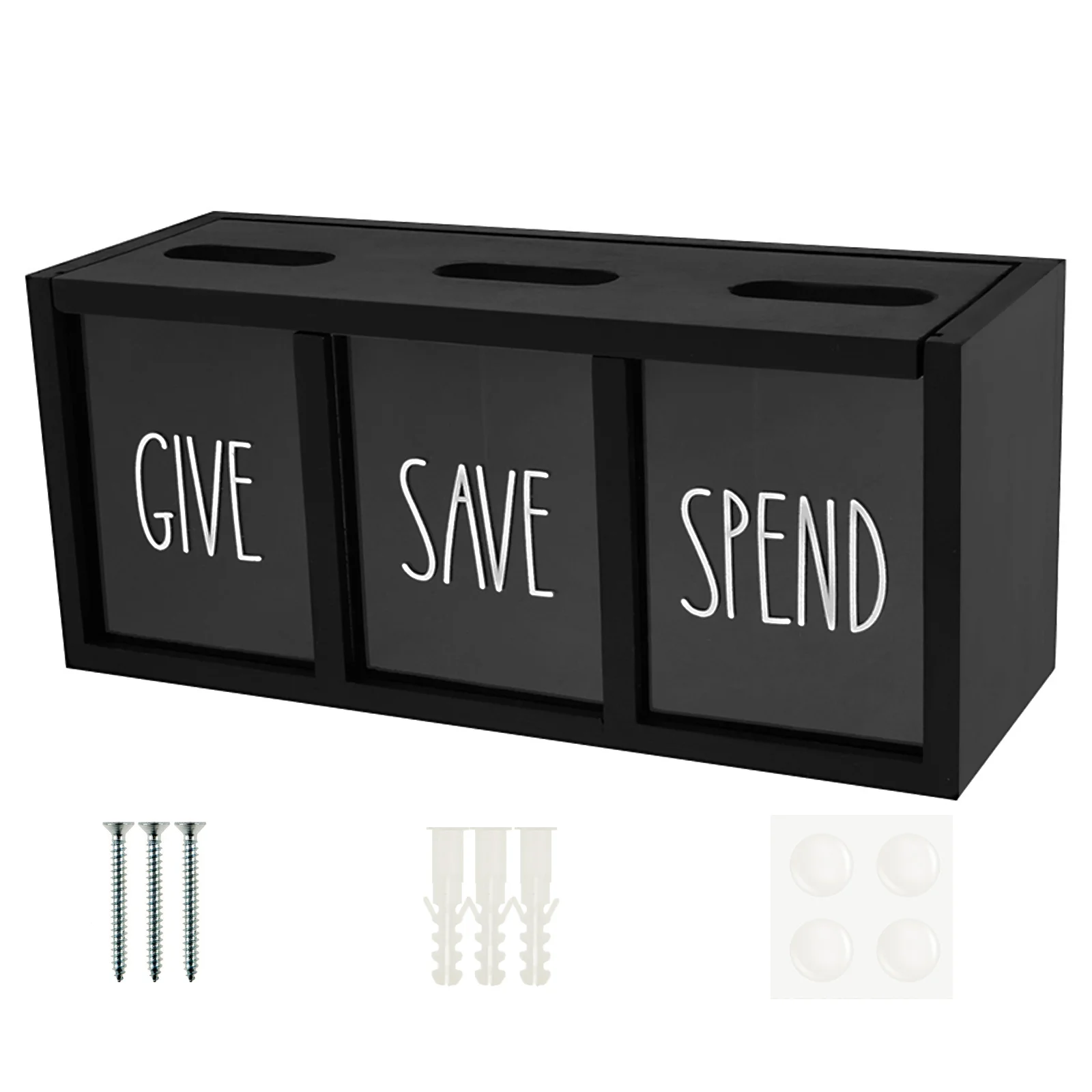 Give Save Spend Money Box Visualized Save Spend Bank Wood Money Saving Box Practical Kid Piggy Bank Safe Box Money Saver