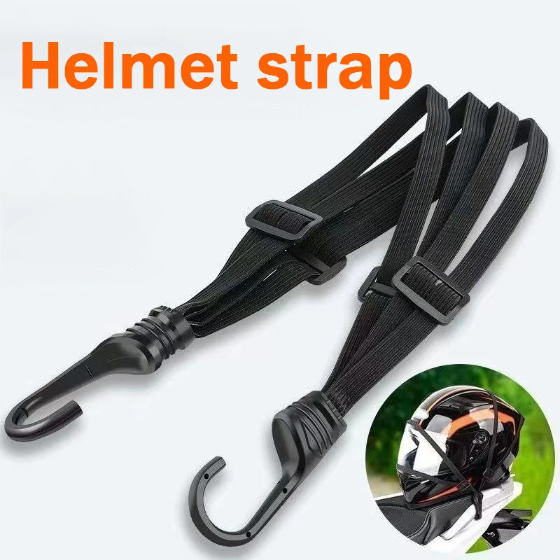 

Versatile Motorcycle Luggage Strap With Safety Hook Elastic Helmet For Carrier Durable Mesh Gear For Everyday Trips One Piece