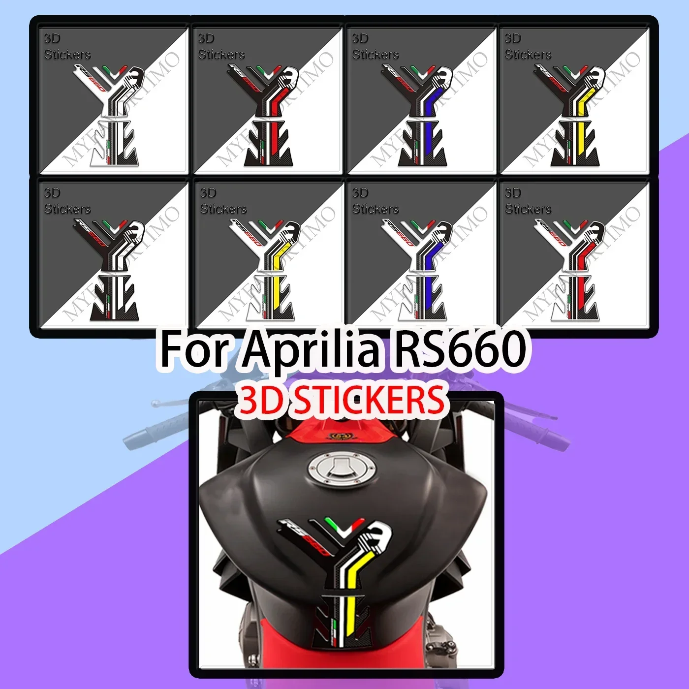 

Fit Aprilia RS660 Motorcycle Decal Tank Pad Grips Stickers Scratch Decals Gas Fuel Oil Kit Knee Protector