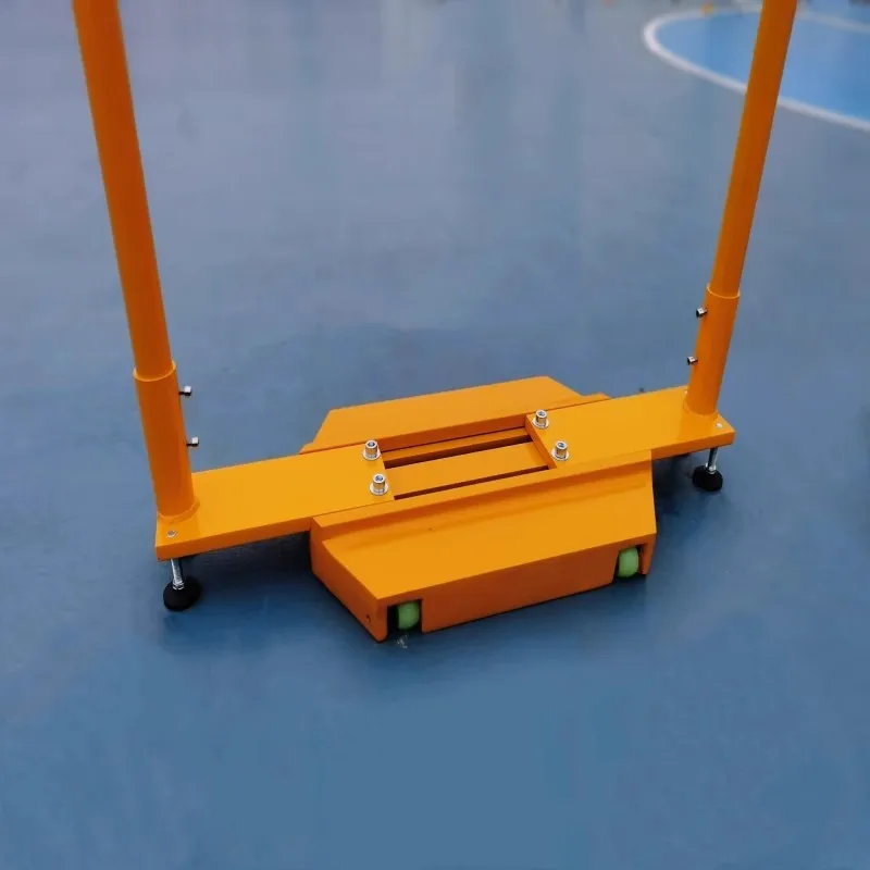Adjustable Badminton Post for Pickleball and Badminton Field Equipment with Bottom Wheel