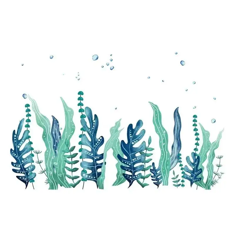 Seaweed Bubble Wall Stickers Drawing Room Children's Room Bathroom Wall Decals Decoration Art Painting Wallpaper Home Supplies