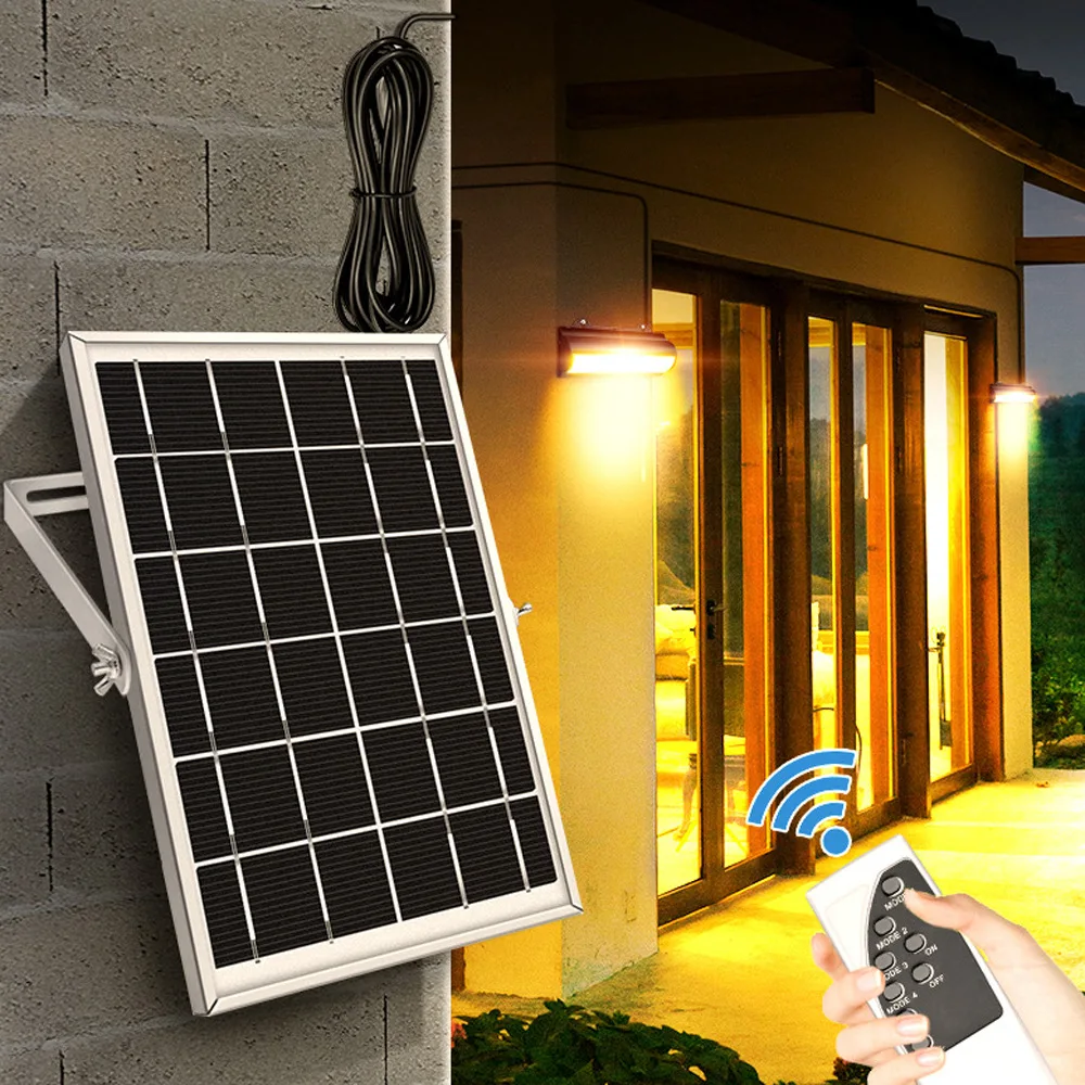 Imagem -02 - Lustre Solar com Interruptor Plus Fio de 3m Impermeável Automático Interior Exterior Varanda Jardim Versão Atualizada