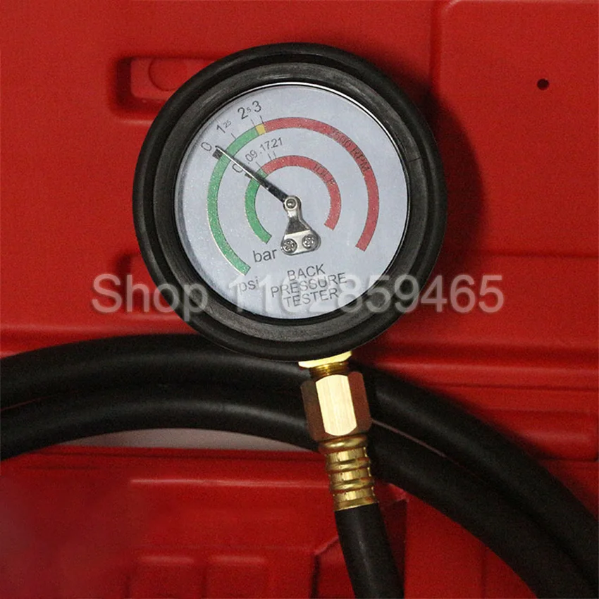 Car Exhaust Back Pressure Tester Gauge Exhaust System Diagnostic Tool Three-way Catalytic Blockage Detection Gauge