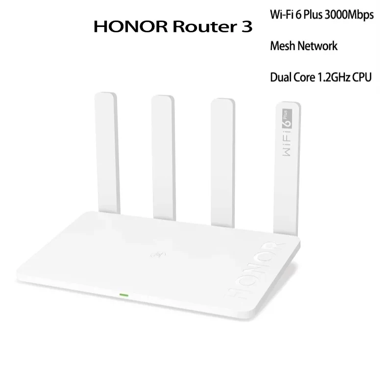 

HUAWEI Honor Router 3 XD20 3000Mbps WiFi 6 Mesh Router Dual Core 1.2GHz CPU Gigabit Wireless Wi-Fi Extender Smart Home Router