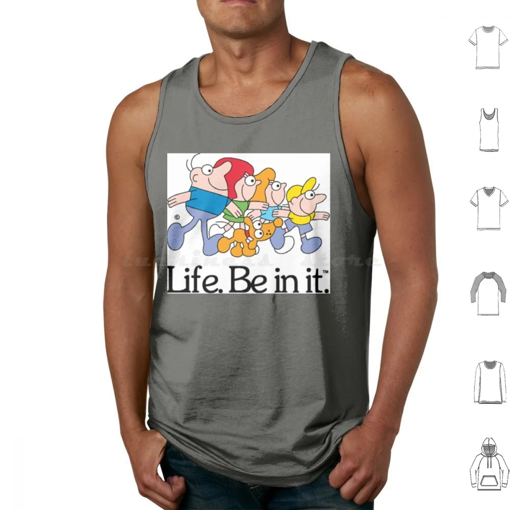 Life. Be In It. Classic Aussie Ads Classic Tank Tops Vest Sleeveless Life Be In It Classic Aussie Ads Tropical Flying Parrot