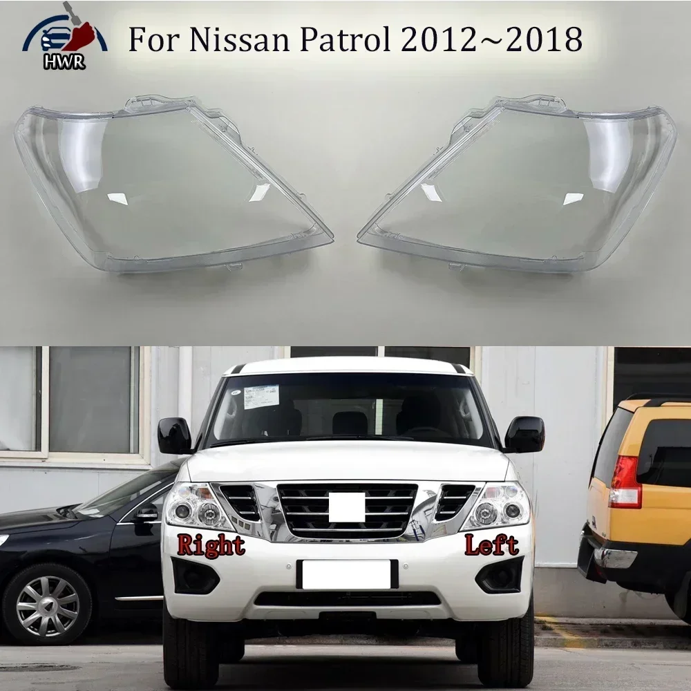 

Car Headlight Lampshade For Nissan Patrol 2012 2013 2014 2015 2016 2017 2018 Cover Shell Lens Automobiles Head Light Lamp Lens