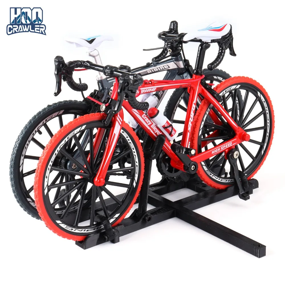 AliExpress HooCrawler 1/10 RC Simulation Bike Rack Mini Scale Bicycle Rear Rack Double Bike Mount Decorative for 1/8 1/10 RC Crawler TRX4 FCX10 SCX10