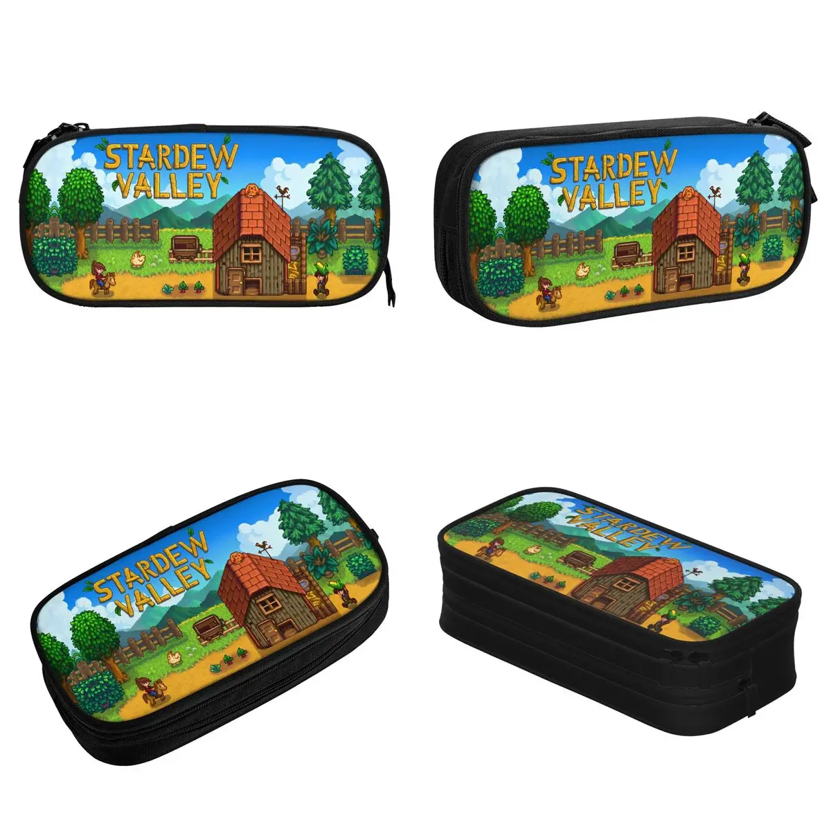 جديد Stardew Valley مقلمة الزراعة RPG لعبة صندوق رصاص القلم الاطفال حقيبة تخزين كبيرة اللوازم المدرسية هدية القرطاسية