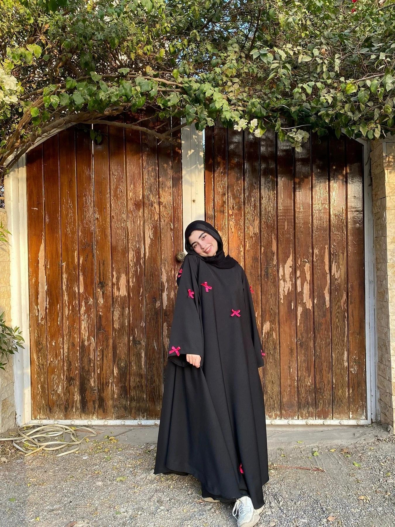 Islamic New Ramadan Saudi Arabia Middle East Arab Women's Clothing Muslim Fashion Bow Loose Robe Dress