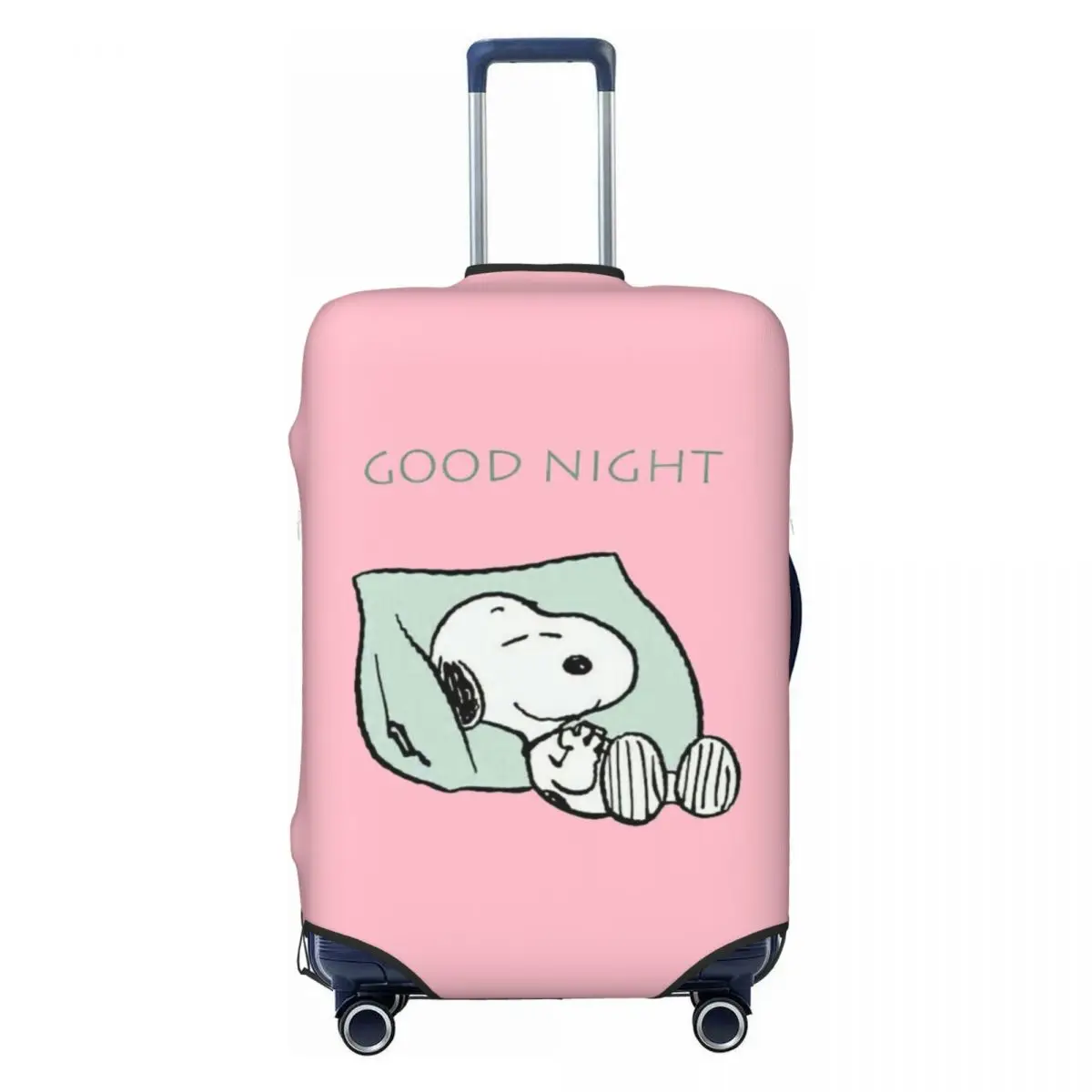 

Custom S-snoopys GOOD NIGHT Suitcase Cover Dust Proof Luggage Protective Covers for 18-32 inch