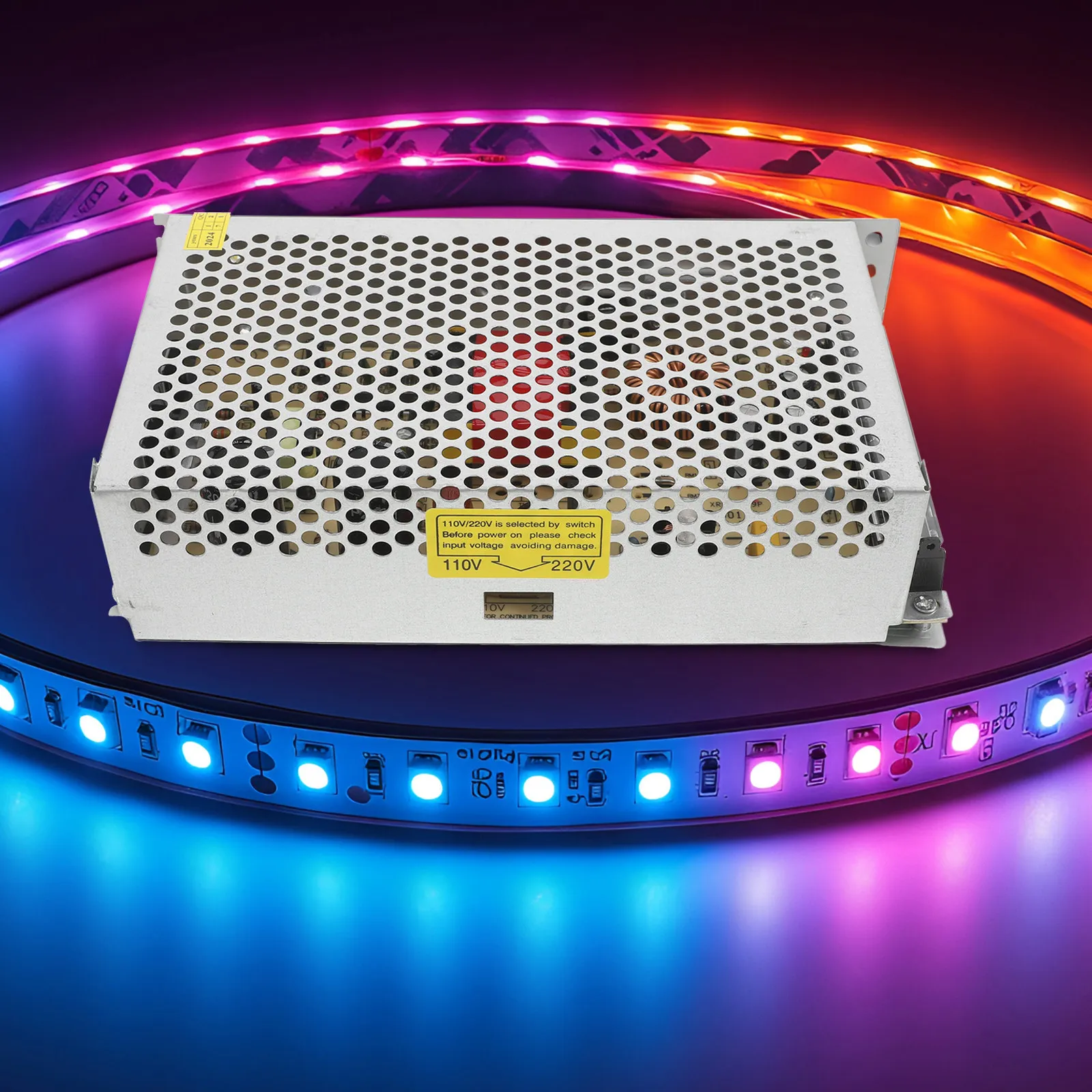 250W Constant Voltage LED Power Supply Adapter – 12V/24V DC Switching Power Converter for CCTV, Light Strips