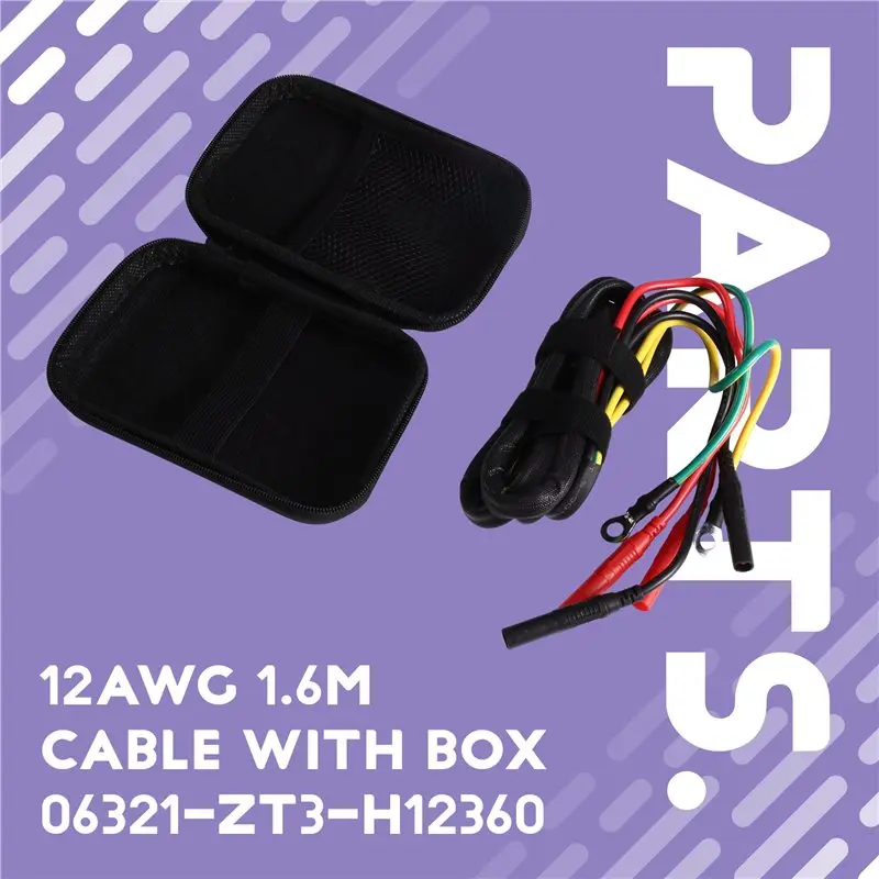 L10A New 12AWG 1.6M Cable With Terminal Box For Honda Eu1/Eu2 Eu3ih Models(06321-ZT3-H12360, 08E93-HPK123HI, 08E90-ZT3-000AH)