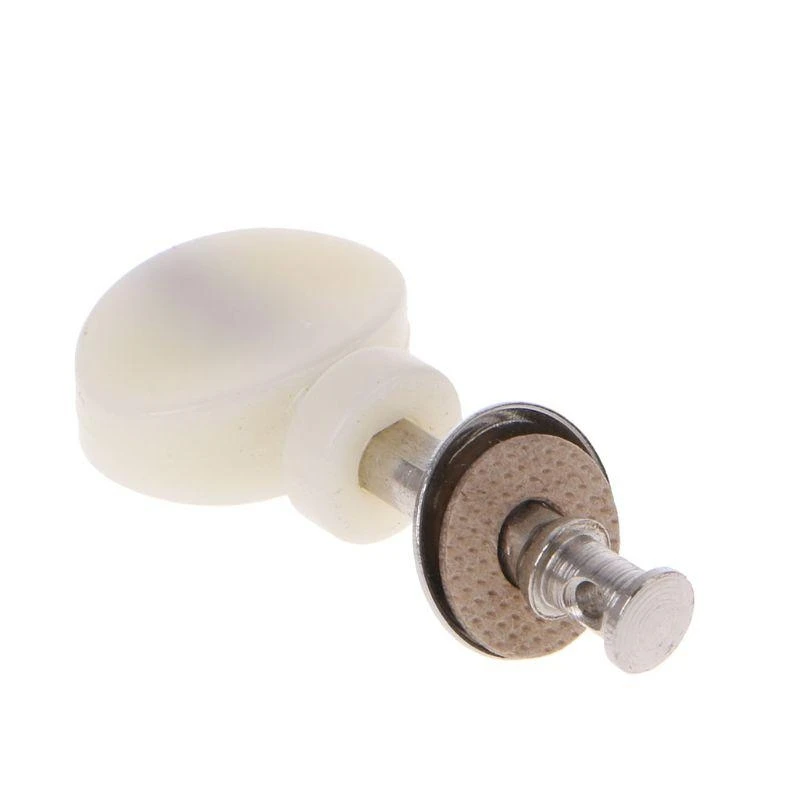 Q39E New White 4Pcs Ukulele Strings Tuning Pegs Pin Machines Tuners Friction Ukelele
