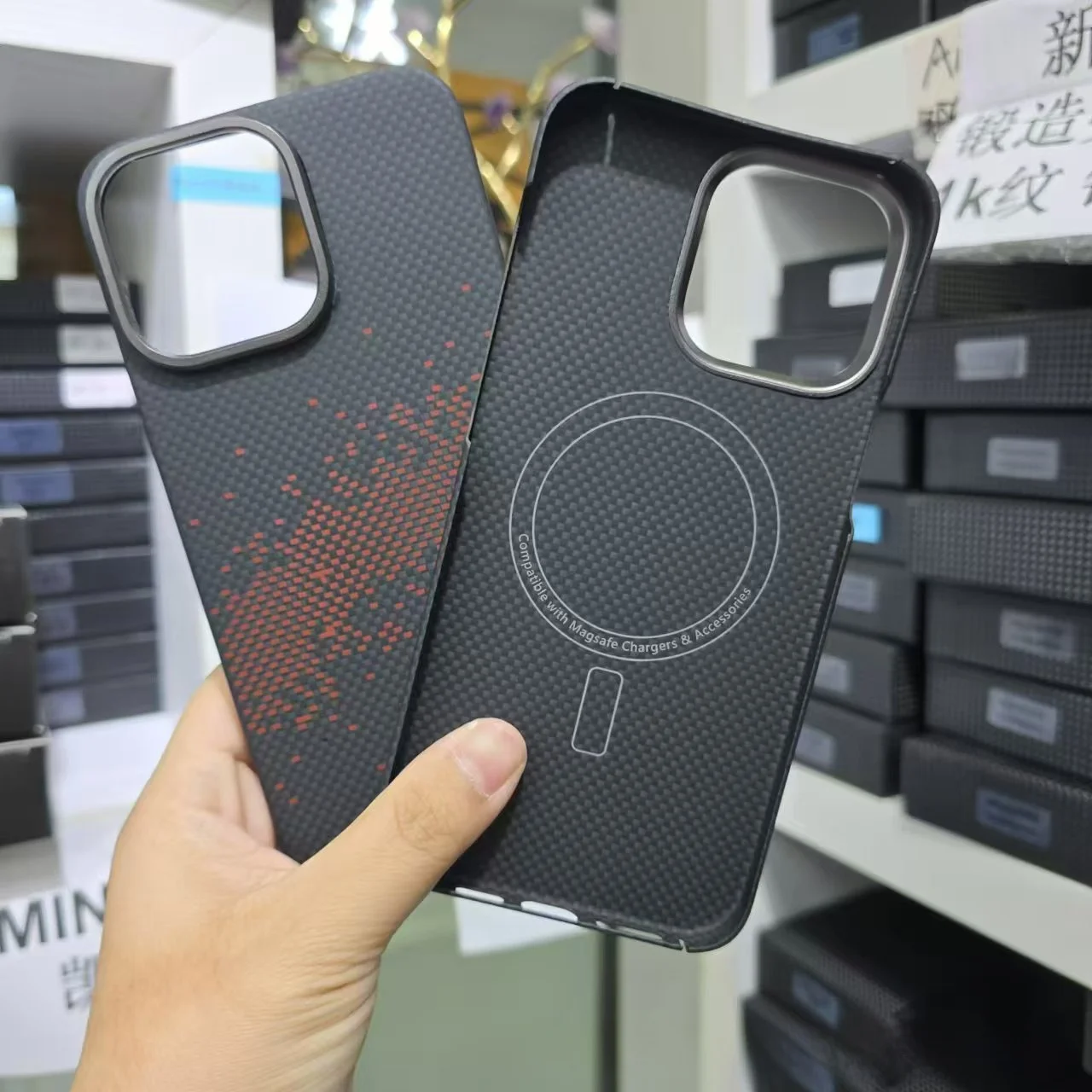 Capa de telefone de fibra de carbono real para iphone 16 pro max iphone15 promax fibra de aramida ultrafina sem sensação de capa
