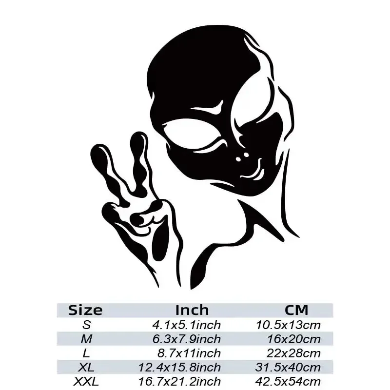 Space Alien Stickers,funny&creative,High quality for cars trucks motorcycles &laptops!